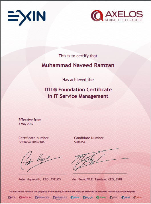 exin-certificate